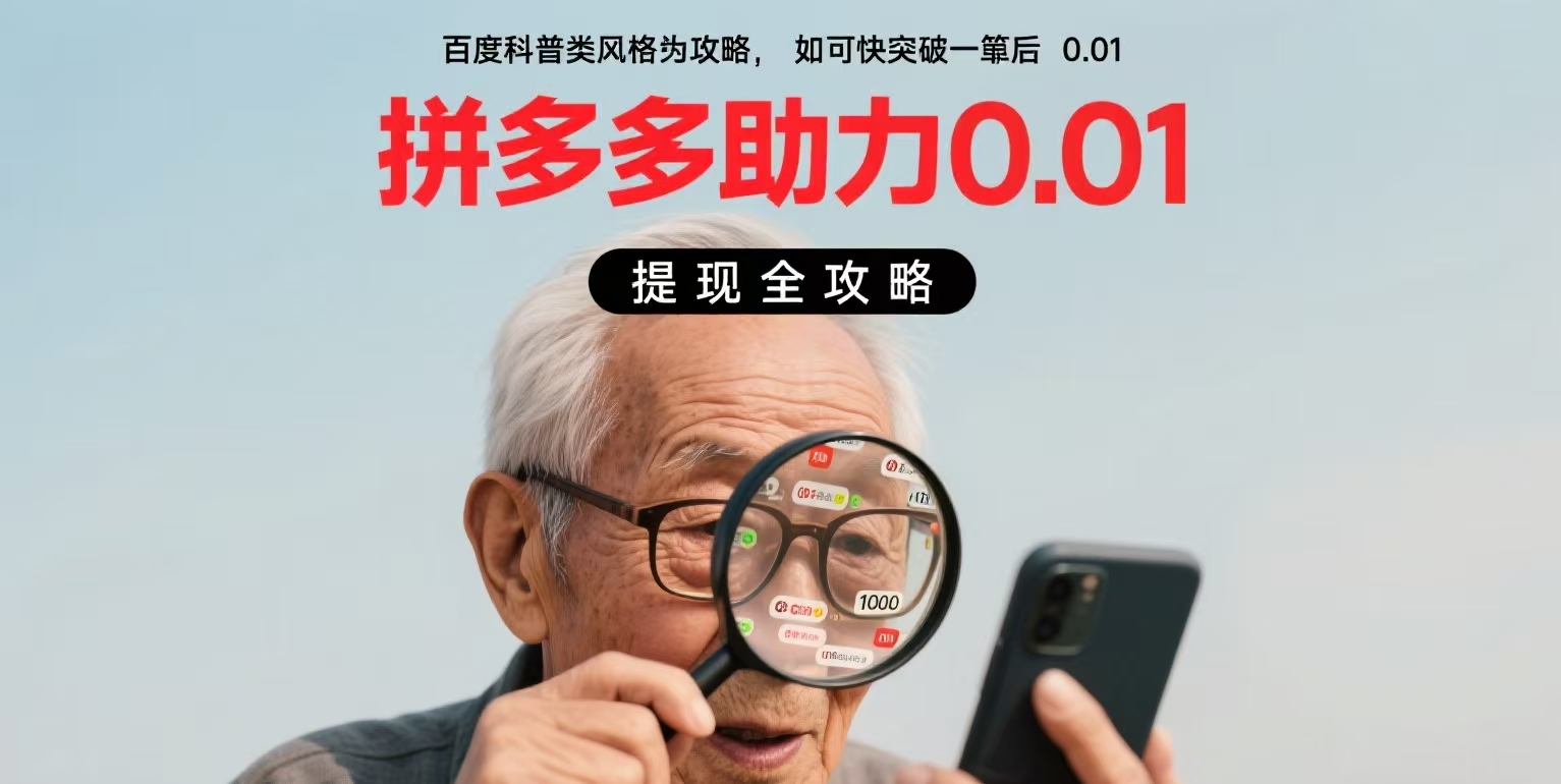 🌟 拼多多助力其实很简单！跟做这5步，下一个成功提现的就是你！