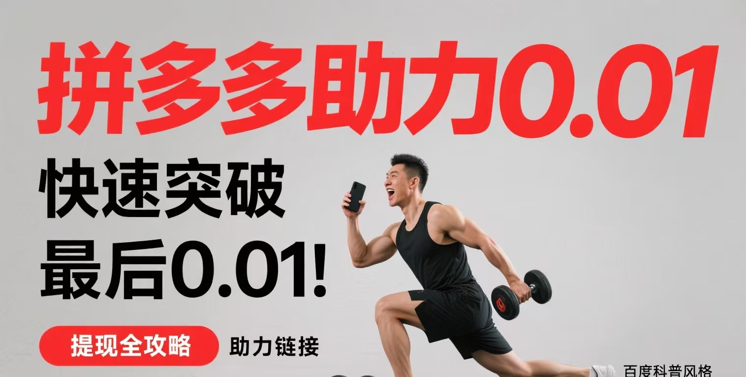 💯 拼多多助力别再白费力气！掌握这3招，成功率飙升90%！