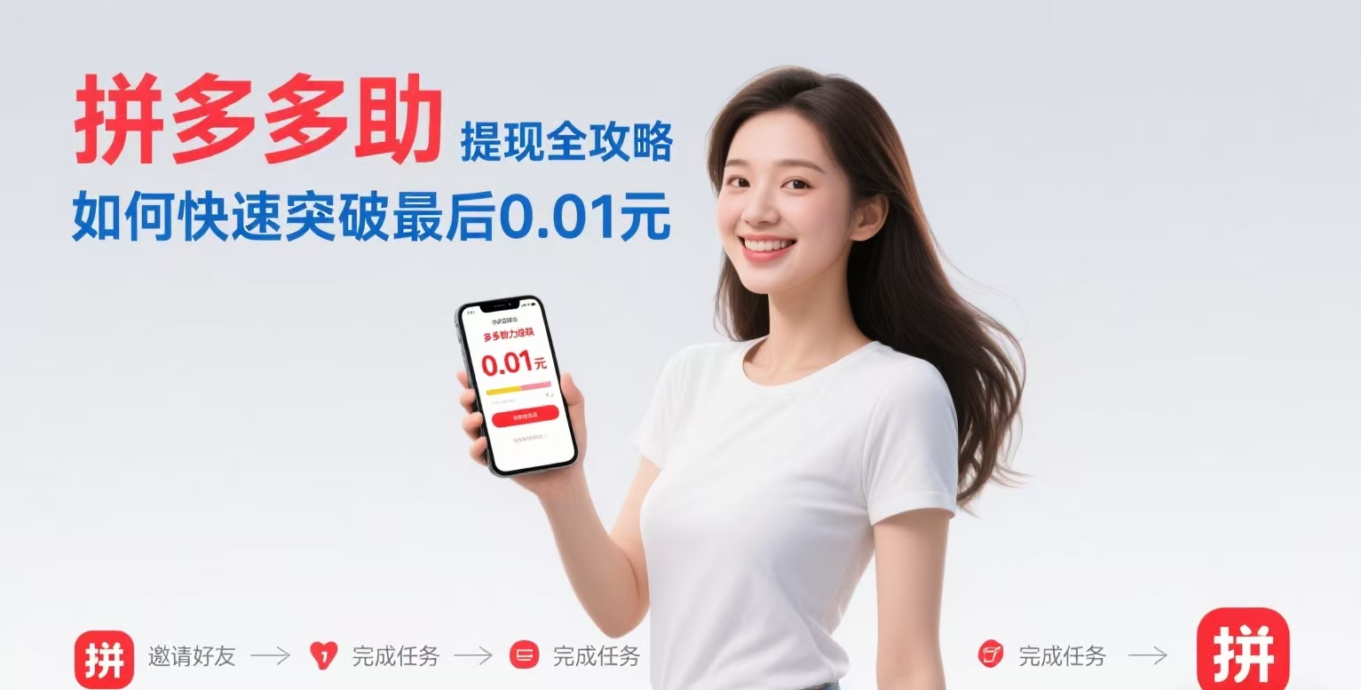 拼多多0.01"懒人提现法"：每天10分钟月入3000+