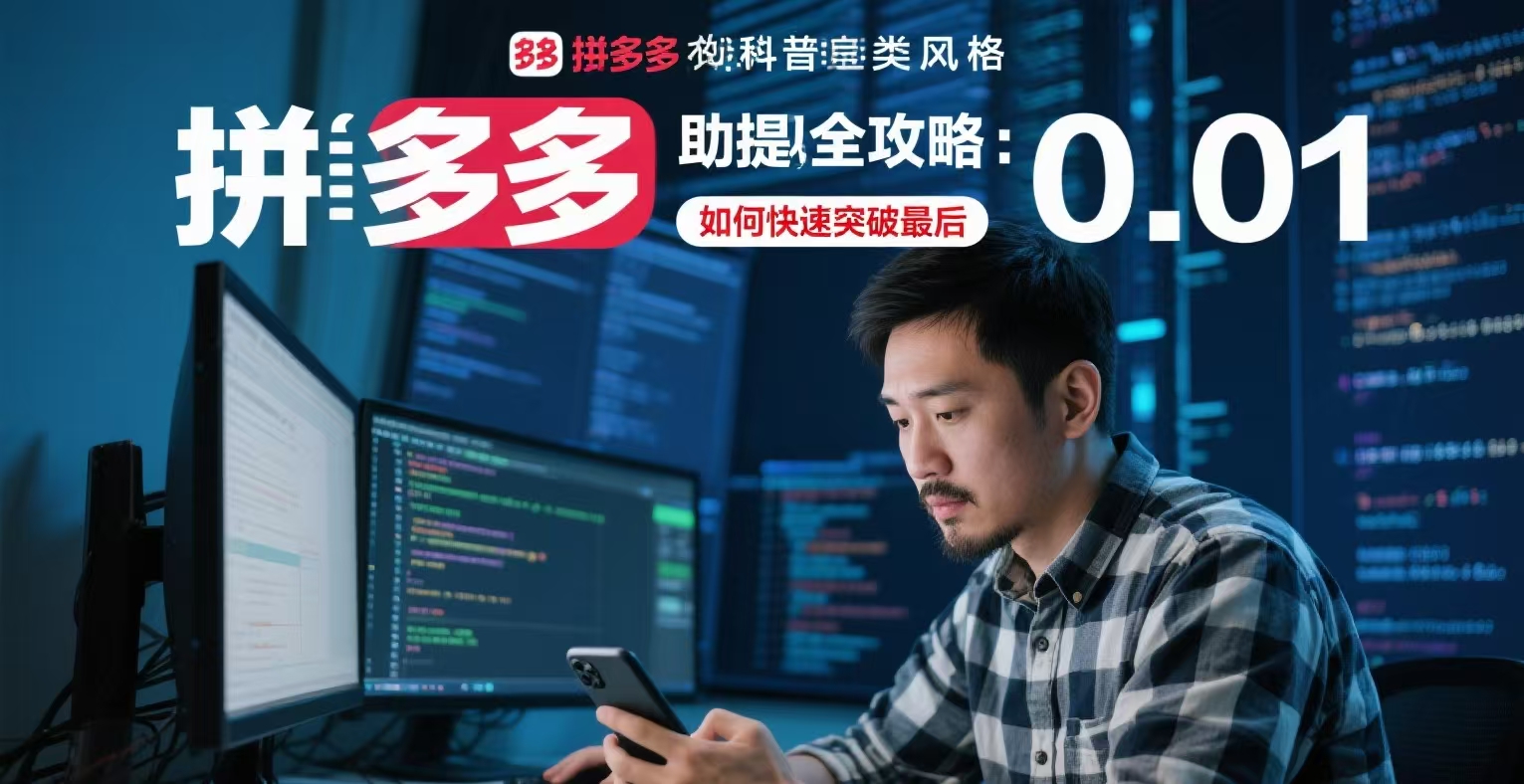 拼多多助力总卡在最后0.5元？资深玩家教你破解“终极一刀”！