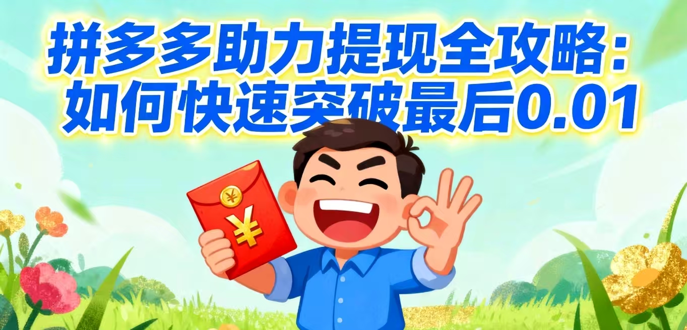 【亲测有效】3分钟搞定拼多多提现，最新100元助力攻略！