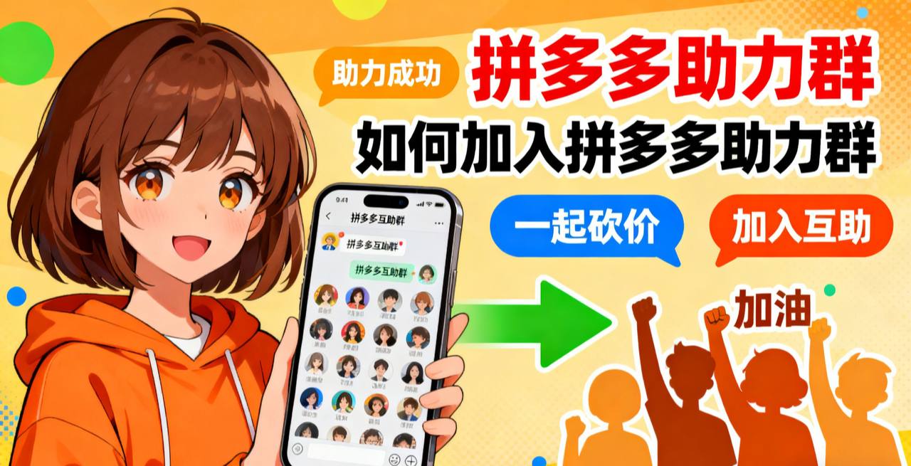 拼多多助力群：如何加入拼多多助力群，快速获取助力？