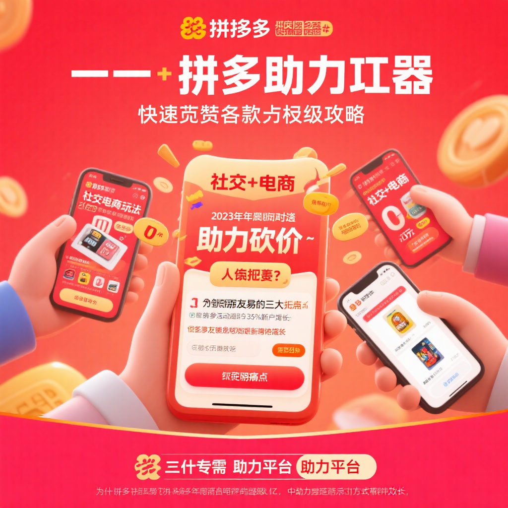 拼多多助力神器 百万用户快速砍价0元拿好货