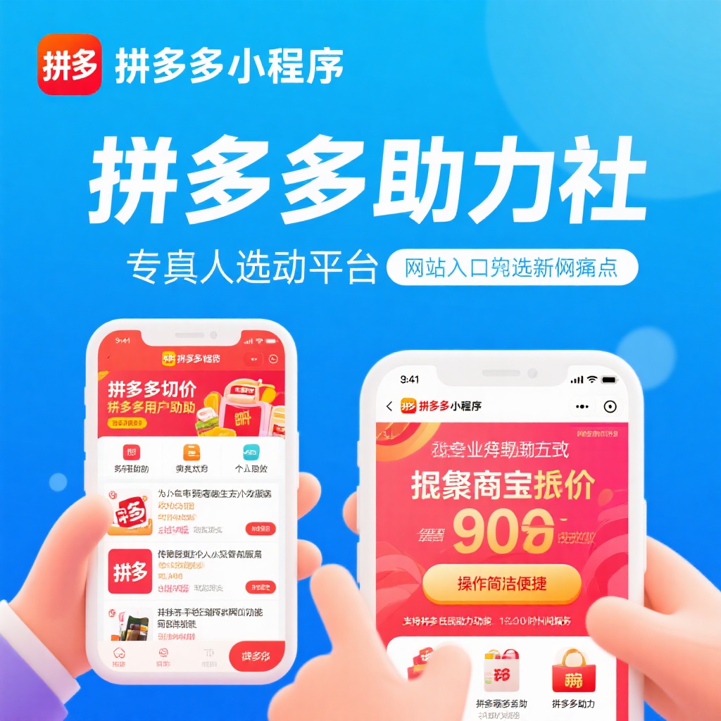 拼多多助力神器真人互助快速砍价必备