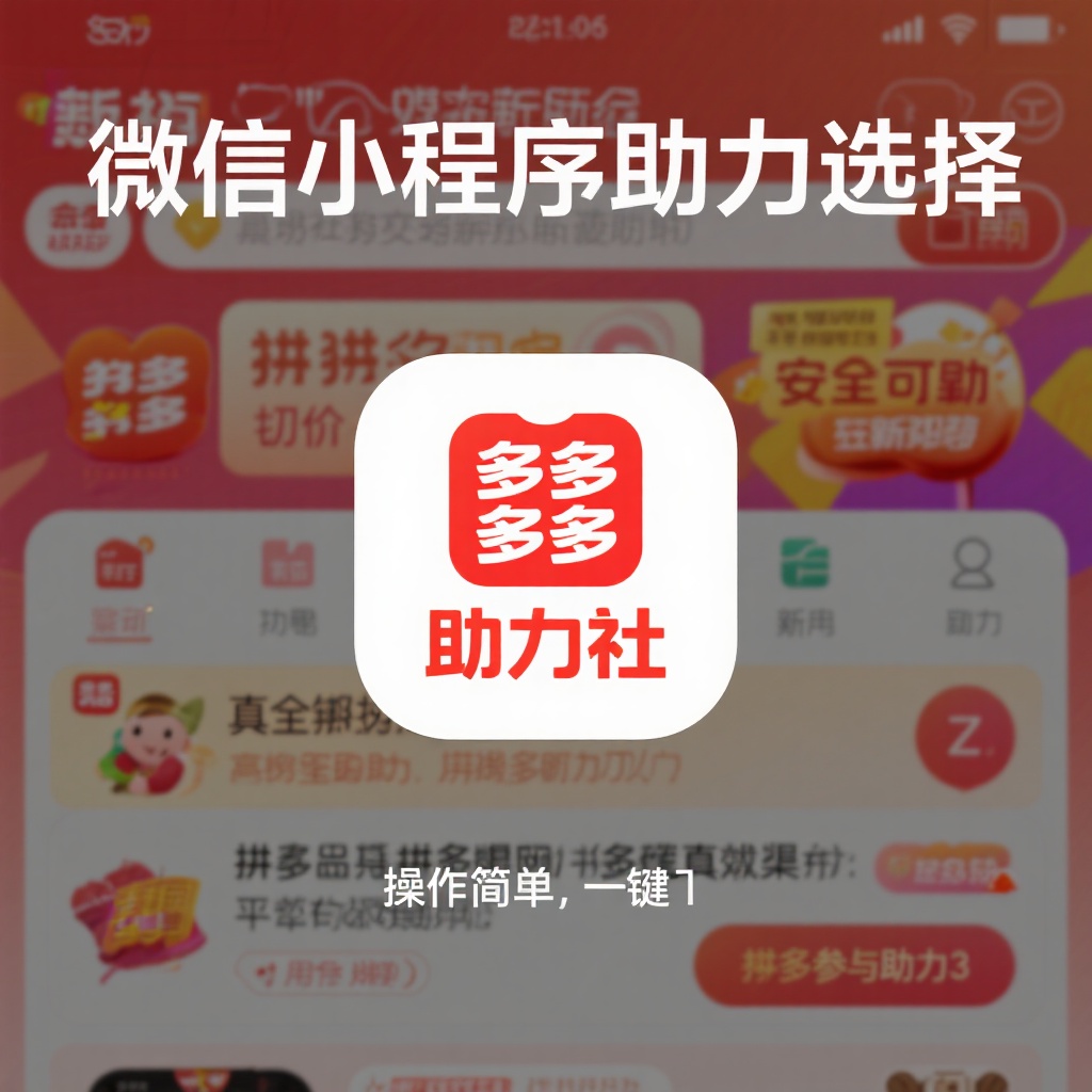 微信小程序助力社 拼多多真人互助砍价首选平台