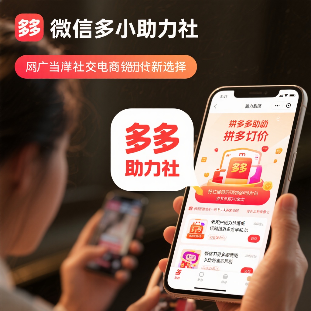 微信小程序助力社 拼多多互助砍价新选择 真人高效助力