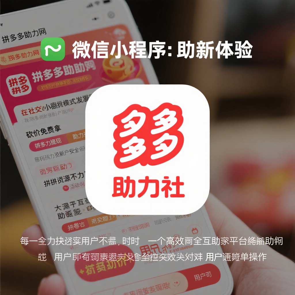 微信小程序助力社拼多多互助新体验真人助力轻松砍价