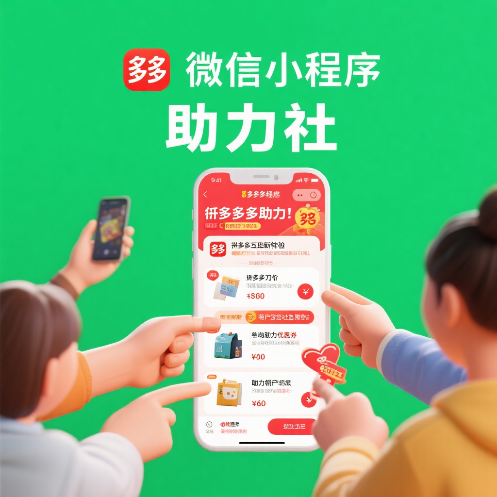 微信小程序助力社拼多多互助新体验高效便捷真人助力