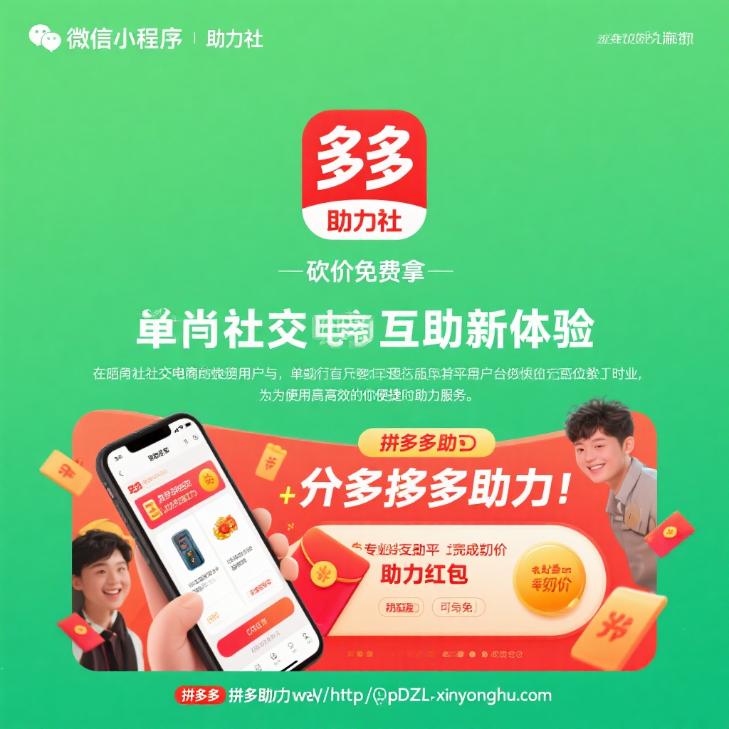 微信小程序助力社拼多多互助新体验