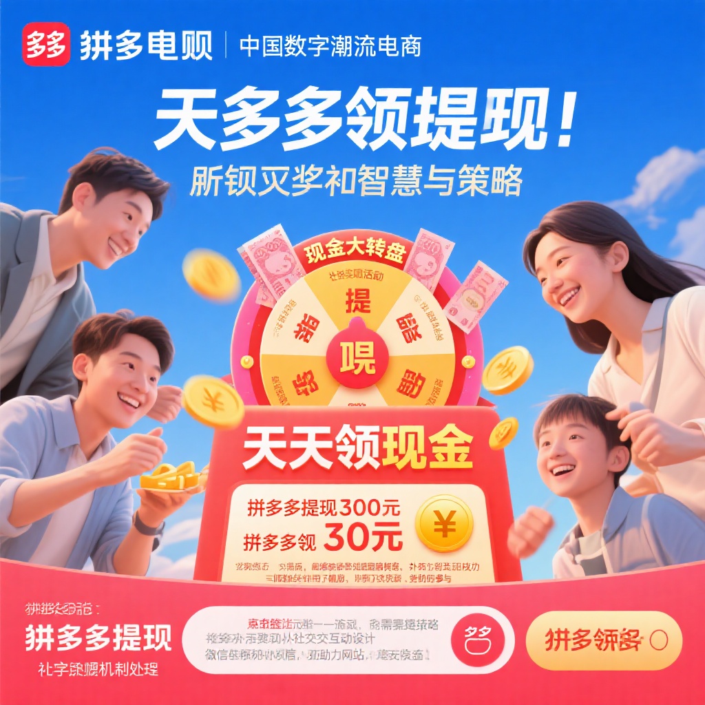 拼多多提现攻略300元现金奖励轻松拿助力技巧大揭秘