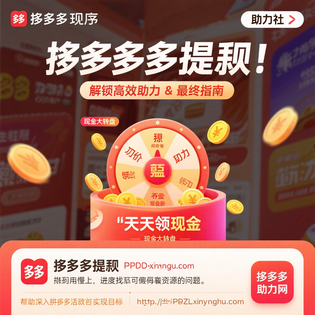 拼多多提现攻略高效助力与现金奖励终极指南