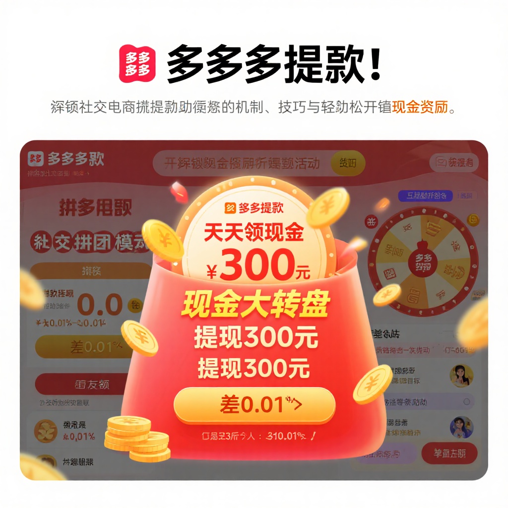 拼多多提现300元攻略解锁现金奖励技巧与助力资源
