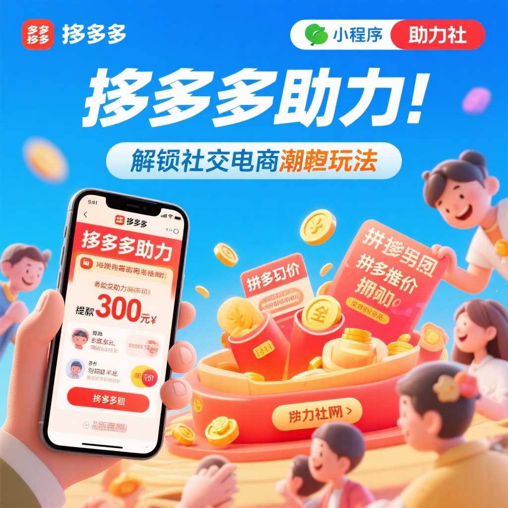拼多多助力攻略真人互助轻松提现300元