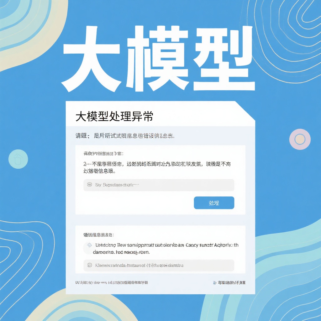 大模型异常处理指南