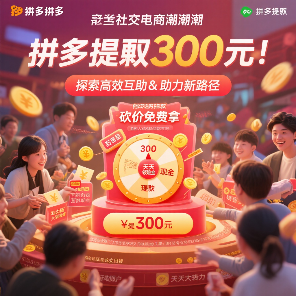拼多多提现300元攻略高效互助助力新途径揭秘