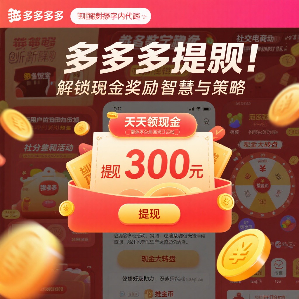 拼多多提现攻略高效解锁300元现金奖励