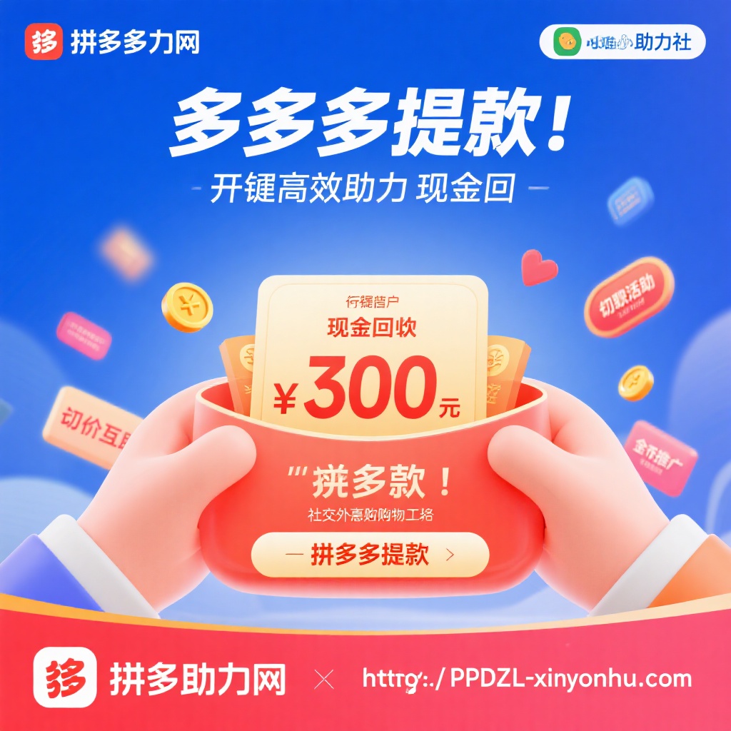 拼多多提现攻略高效助力与300元现金回馈智慧策略