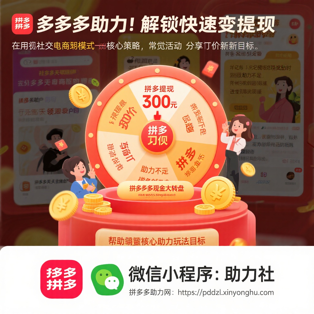 拼多多助力秘籍快速提现砍价新策略全解析