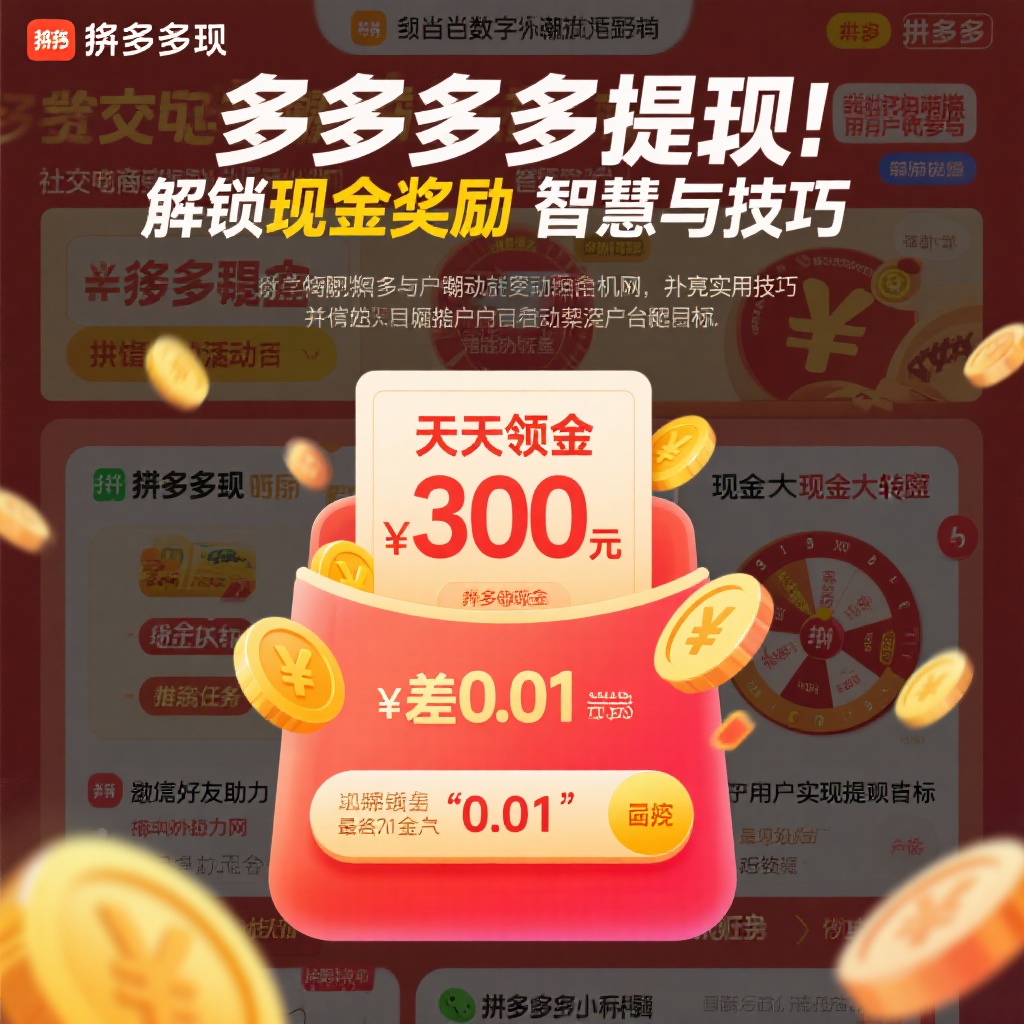 拼多多提现攻略300元现金奖励轻松拿技巧