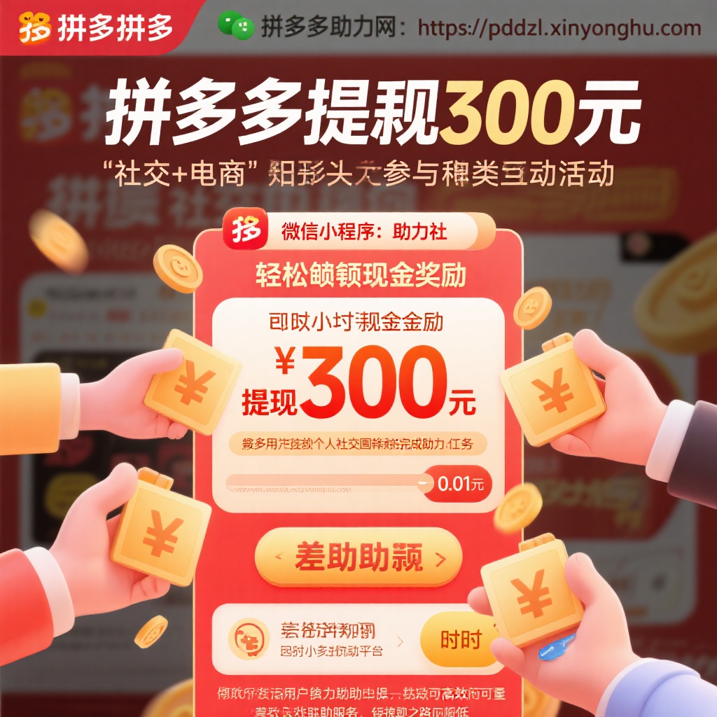 拼多多提现300元互助攻略轻松解锁现金奖励