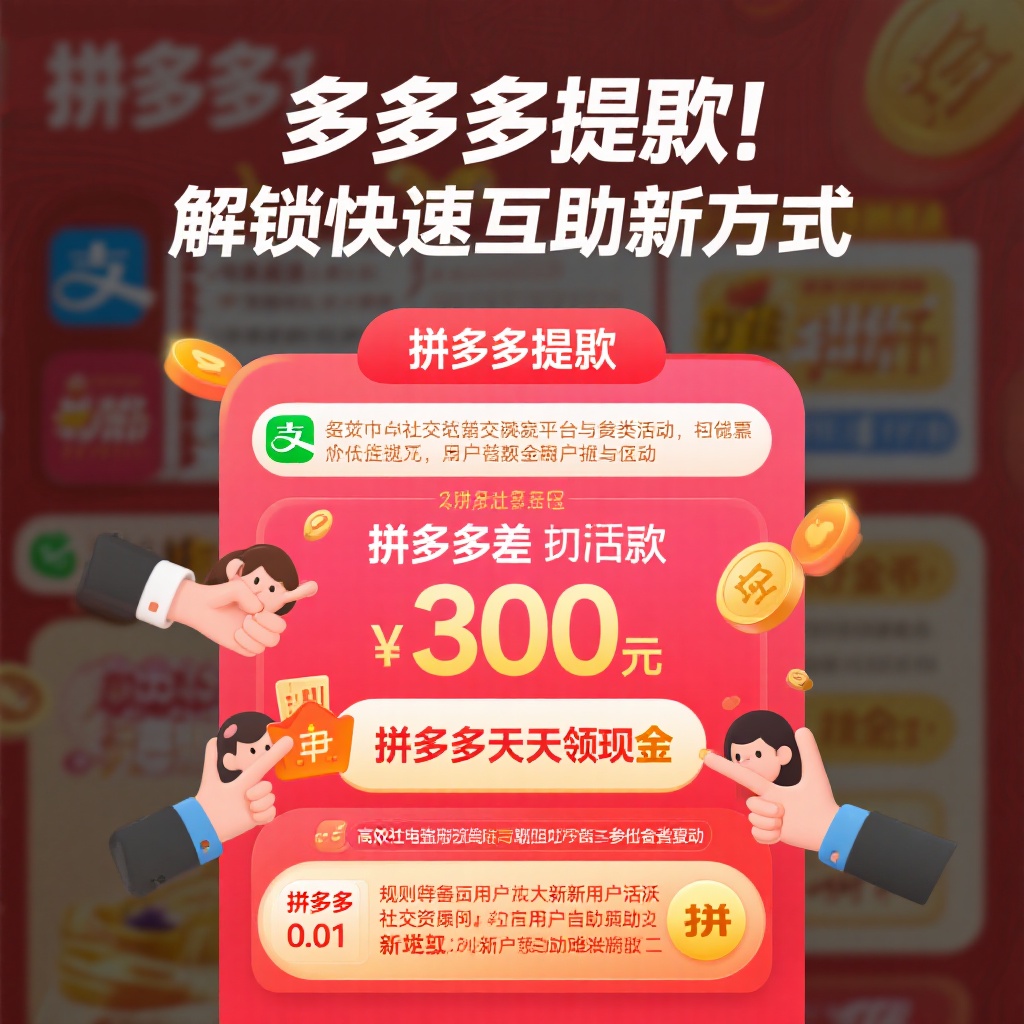 拼多多提现互助新方式快速解锁奖励技巧