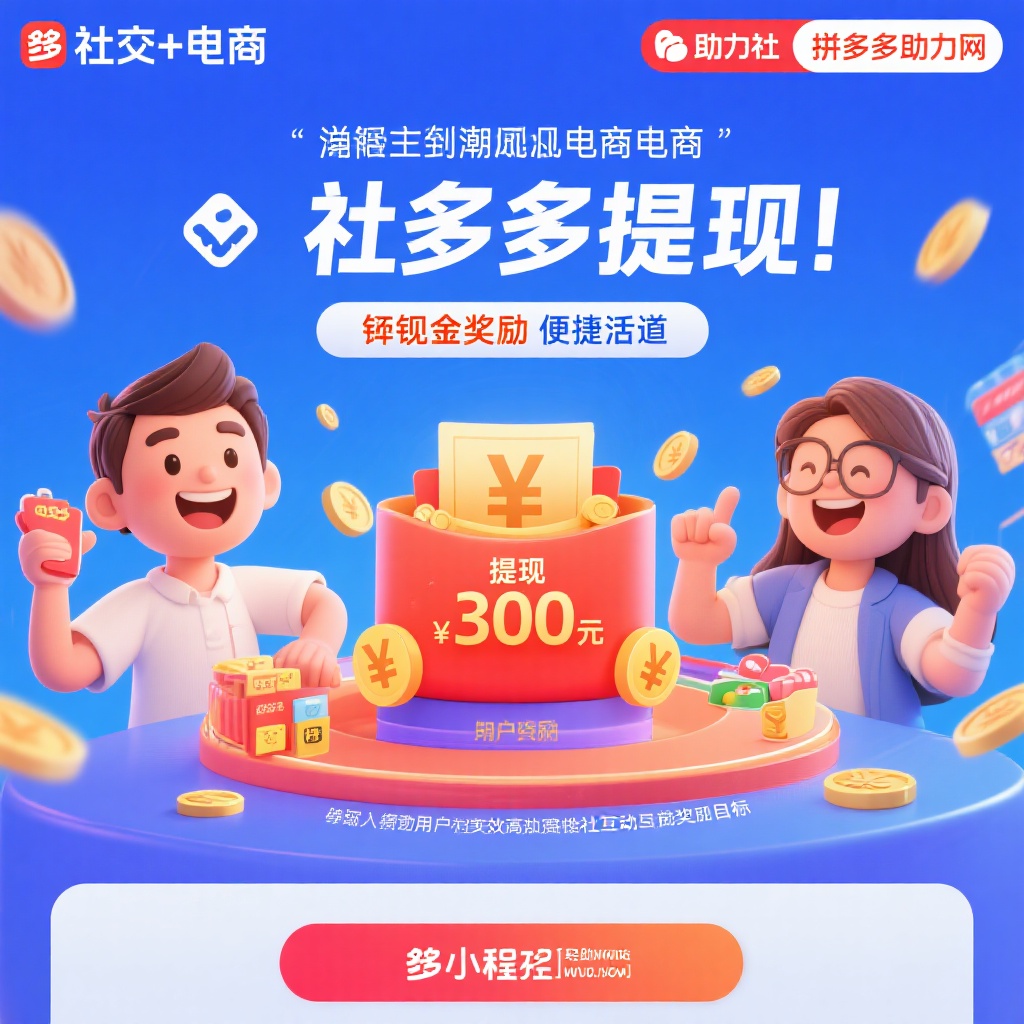 拼多多提现攻略高效助力轻松拿300元现金奖励