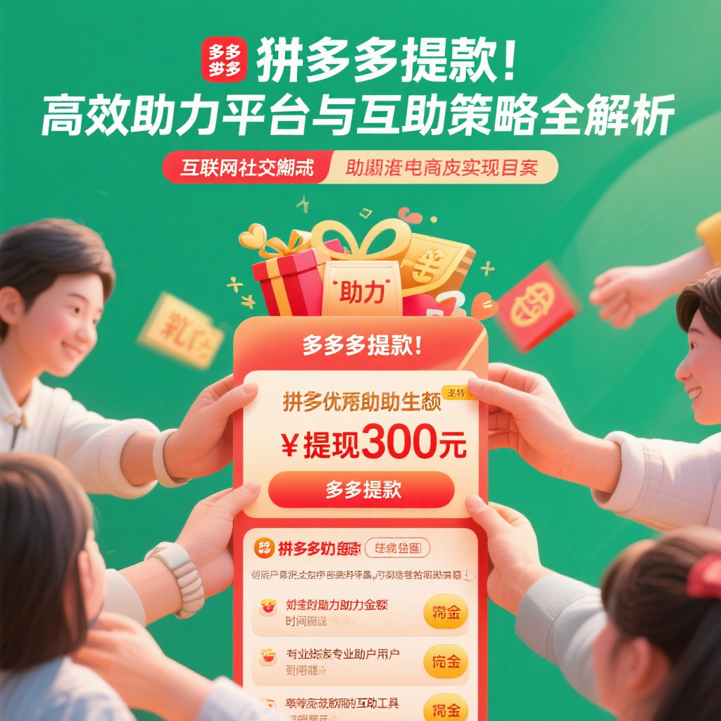 拼多多提现高效助力策略与互助平台全解析