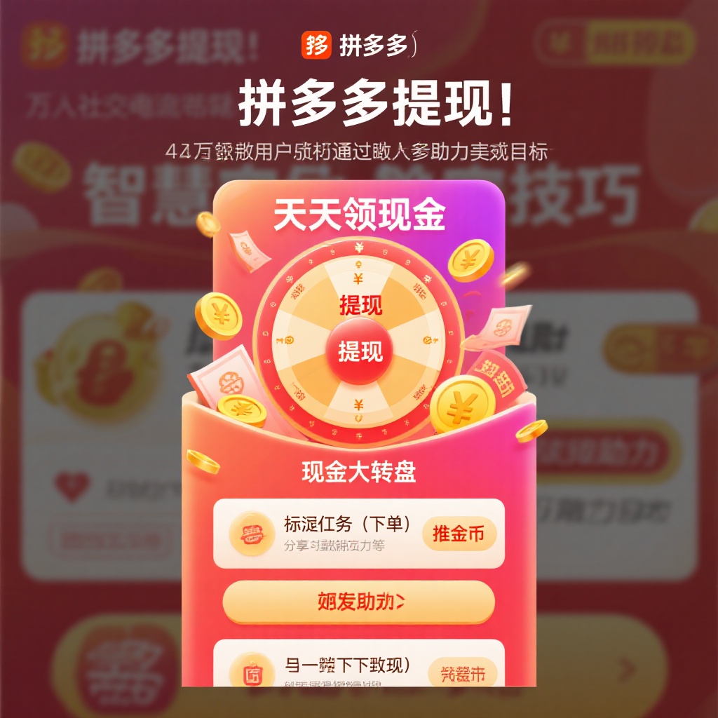 拼多多提现攻略高效助力轻松拿现金