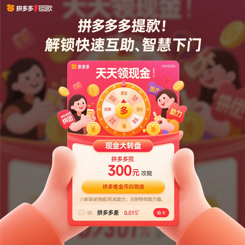 拼多多提现攻略高效互助技巧轻松领现金