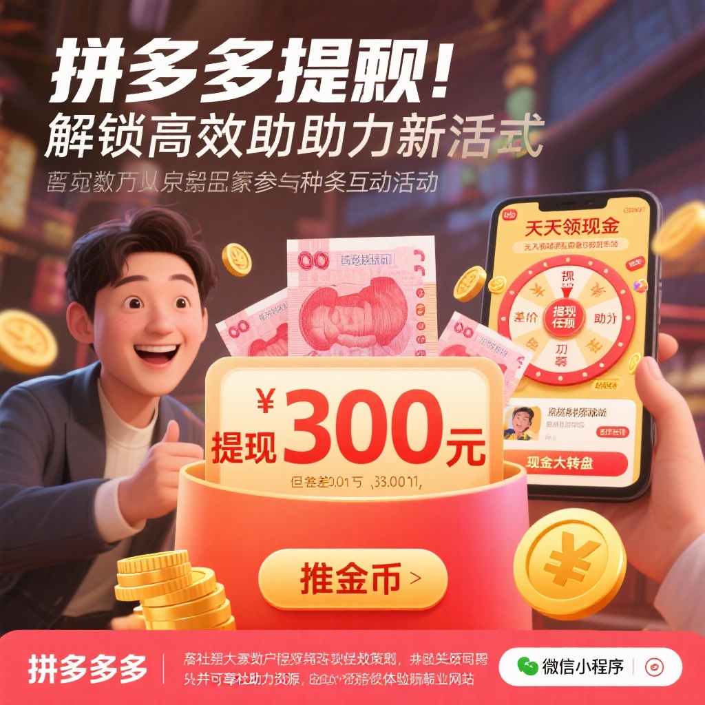 拼多多提现攻略高效助力轻松拿现金奖励