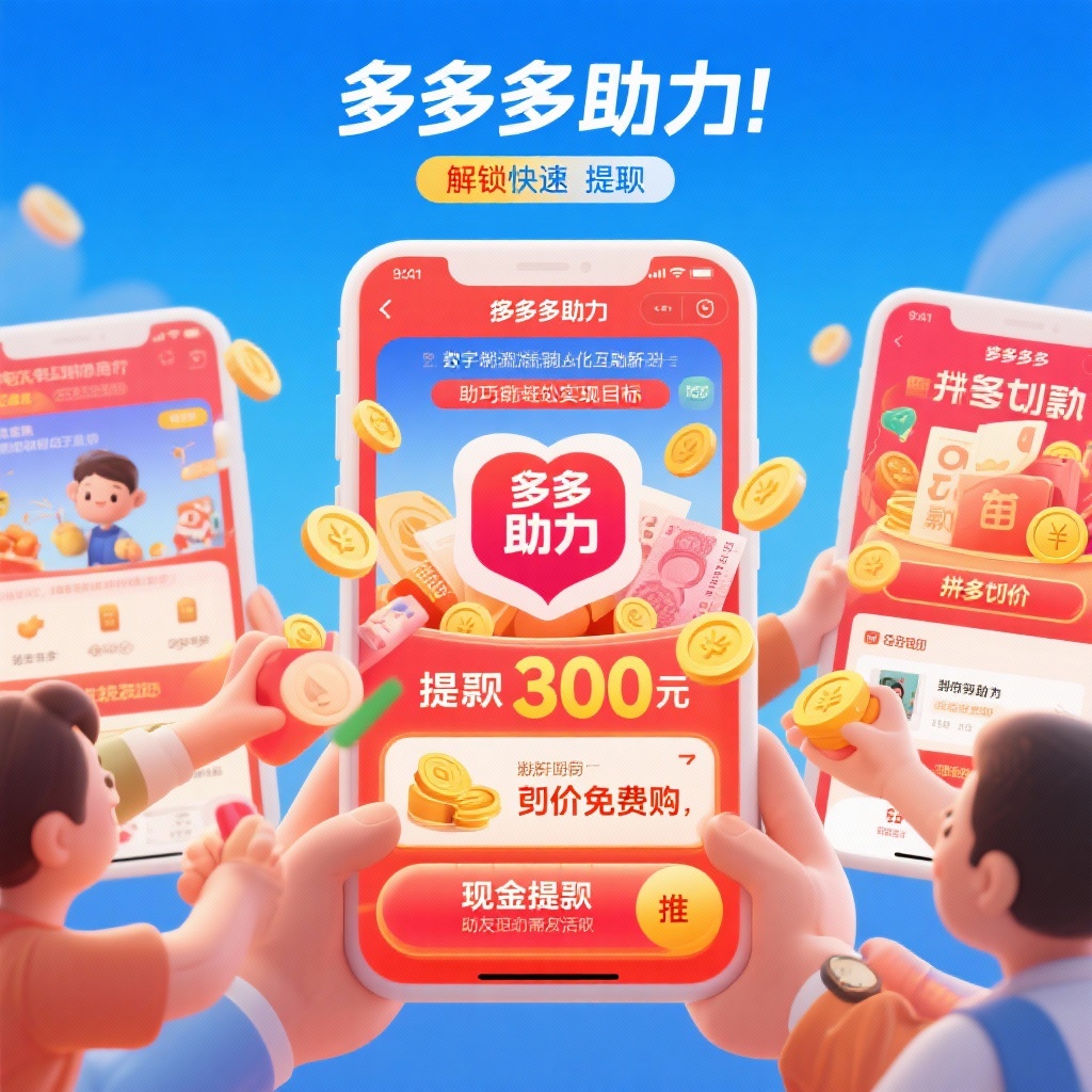 拼多多助力攻略快速提现砍价互助新方式