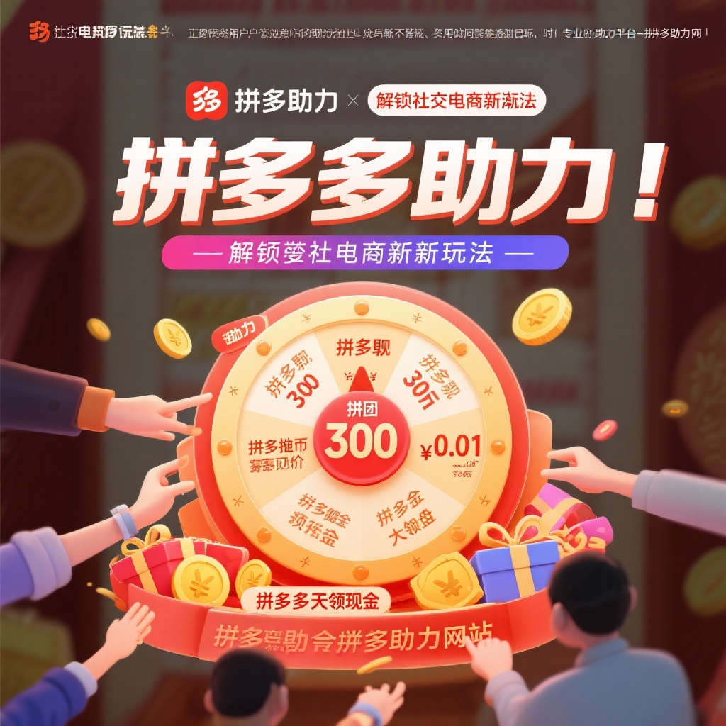 拼多多助力新玩法轻松提现300元攻略