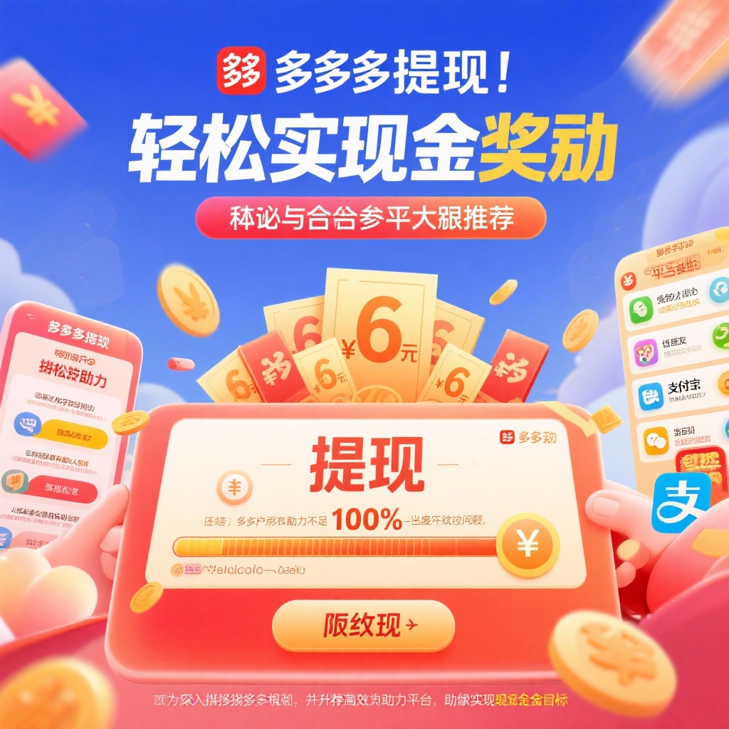 拼多多提现秘诀高效助力平台推荐轻松拿现金奖励