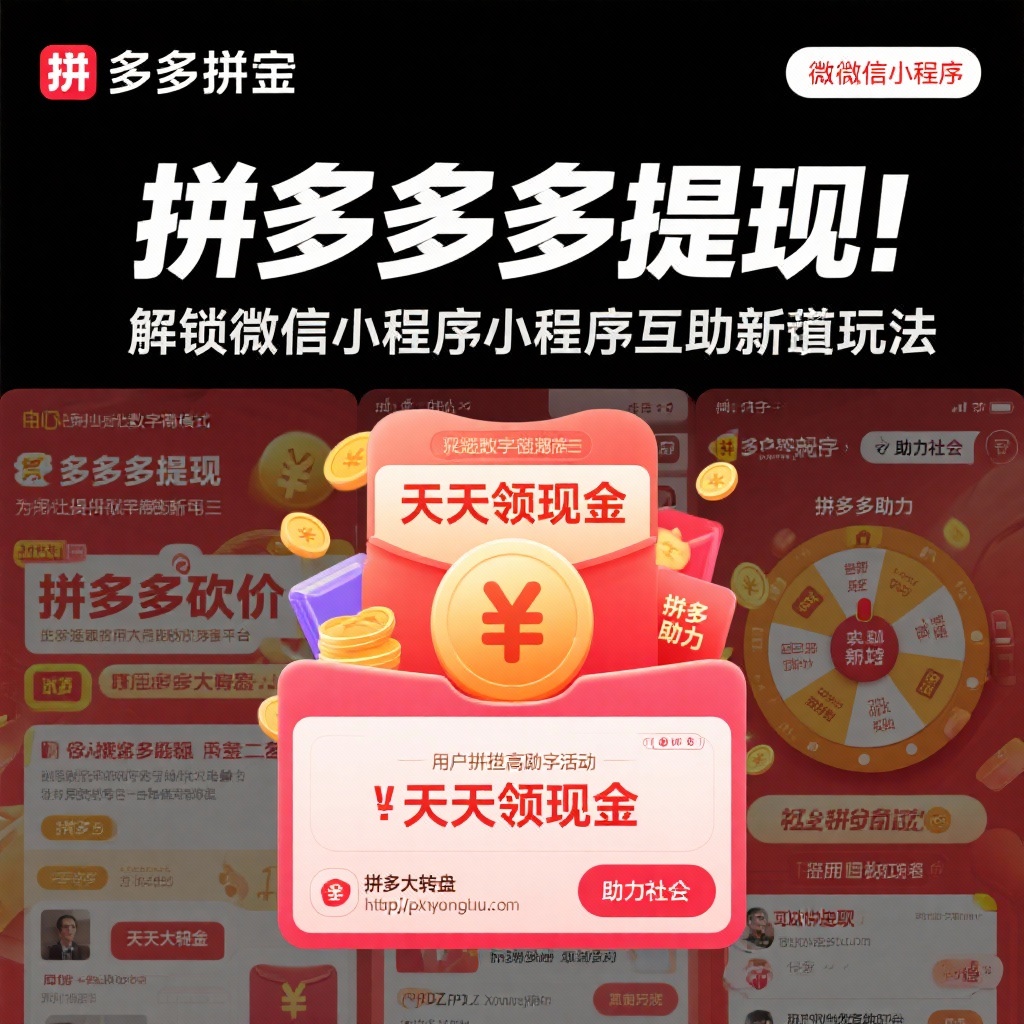 拼多多提现攻略微信小程序互助新玩法快速解锁