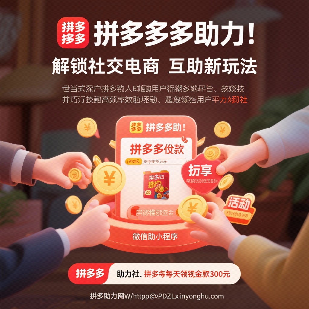 拼多多助力攻略高效互助平台助你轻松提现砍价