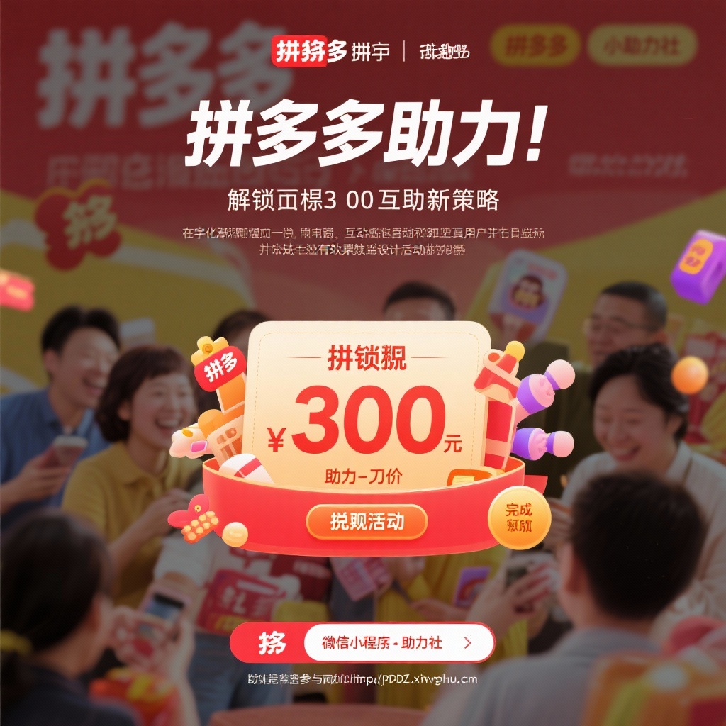 拼多多提现300元互助新策略高效解锁奖励