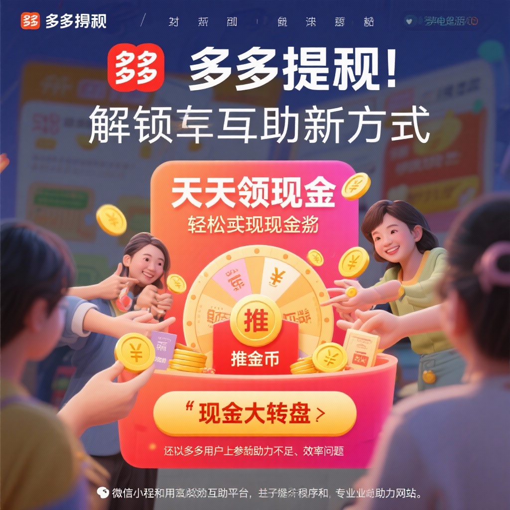 拼多多提现互助新法轻松解锁现金奖励