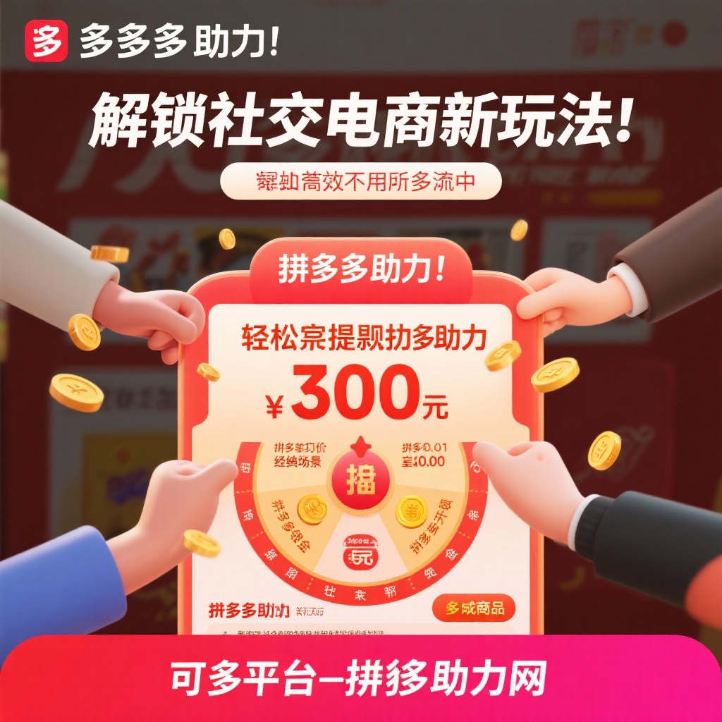 拼多多助力攻略轻松提现300元新玩法
