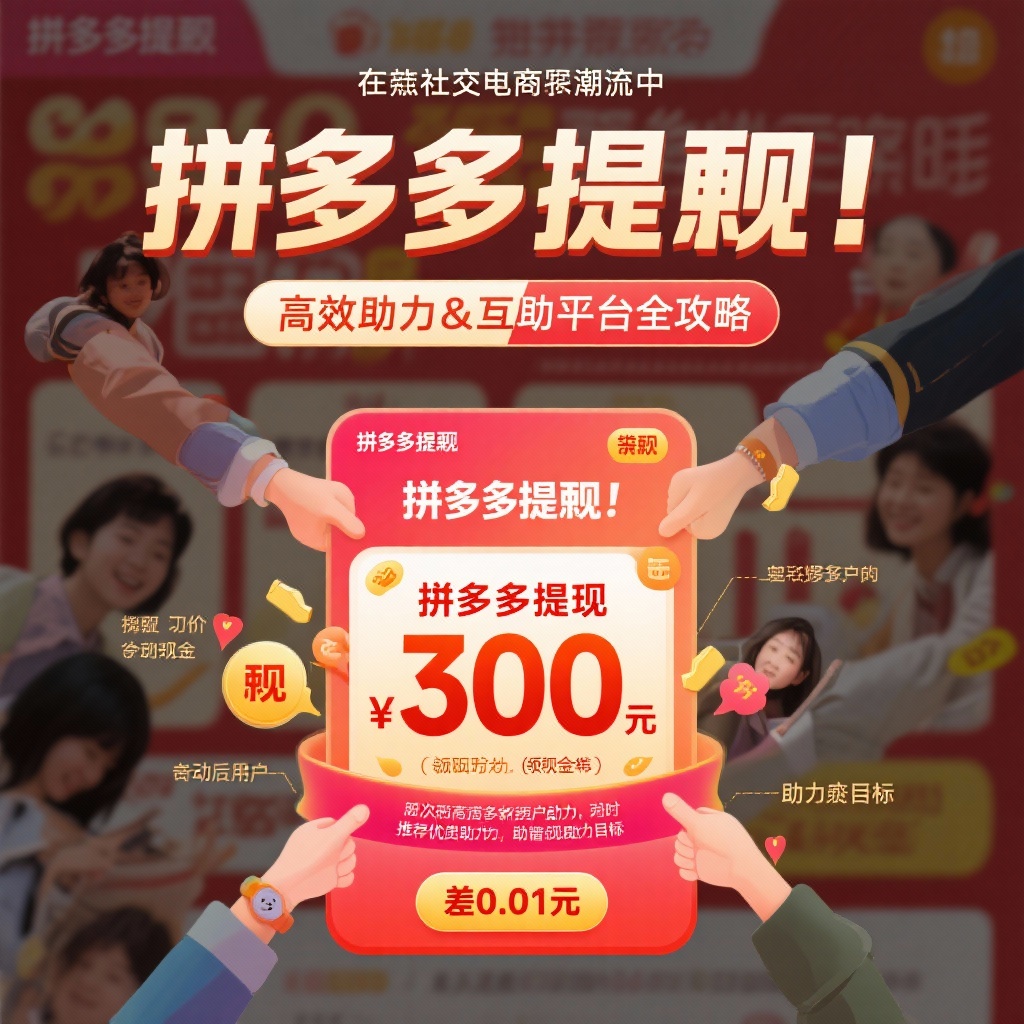 拼多多提现攻略高效互助平台助你轻松拿现金